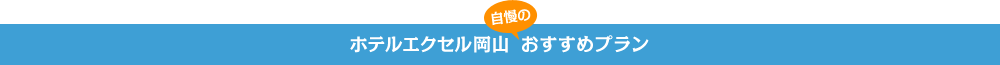 ホテルエクセル岡山自慢のおすすめプラン